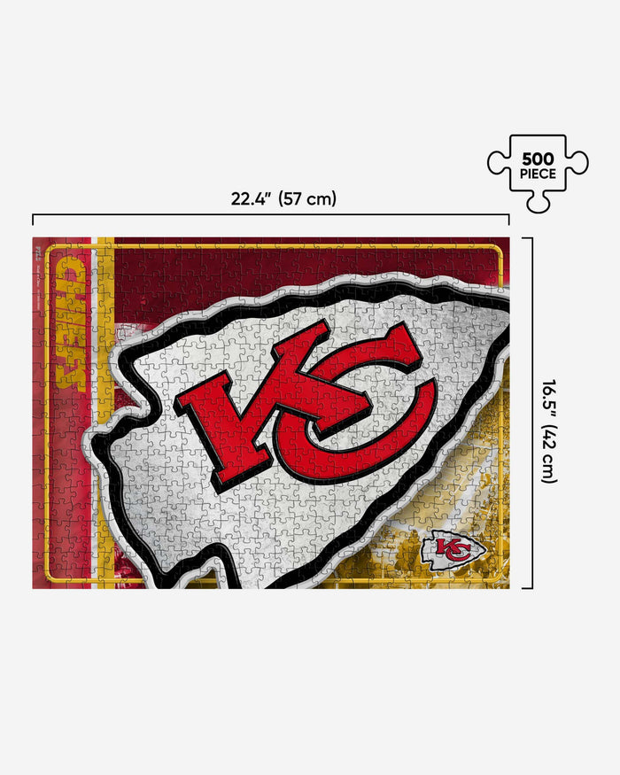 Kansas City Chiefs Big Logo 500 Piece Jigsaw Puzzle PZLZ FOCO - FOCO.com