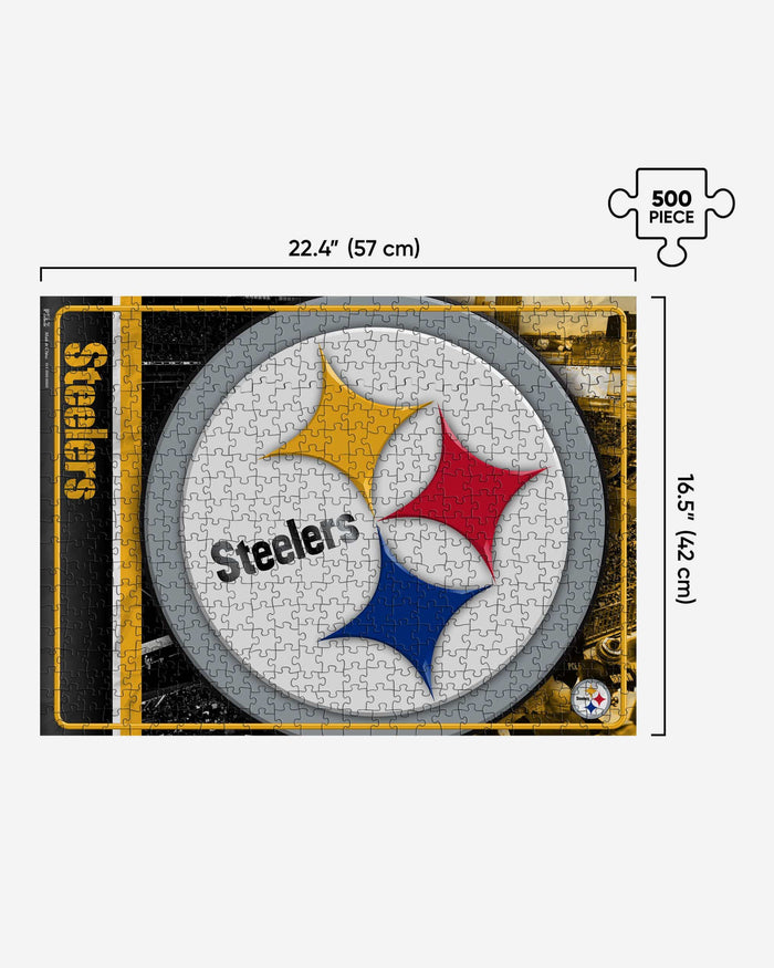 Pittsburgh Steelers Big Logo 500 Piece Jigsaw Puzzle PZLZ FOCO - FOCO.com