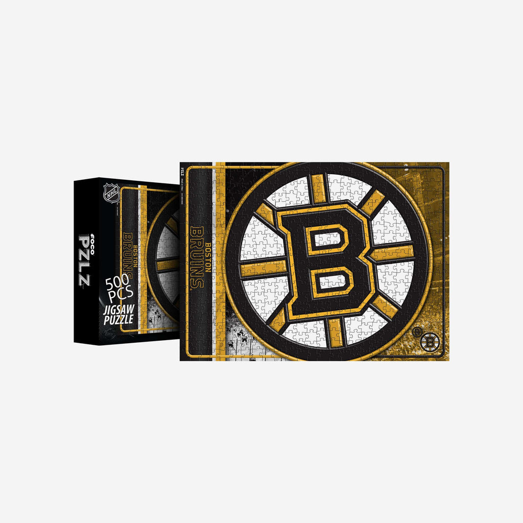 Boston Bruins Big Logo 500 Piece Jigsaw Puzzle PZLZ FOCO - FOCO.com