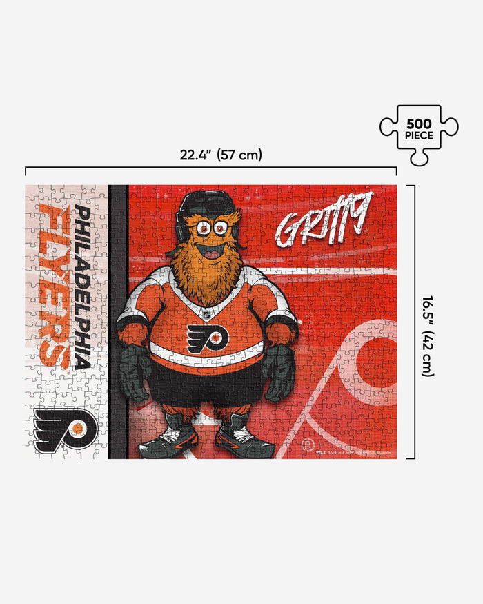 Gritty Philadelphia Flyers Mascot 500 Piece Jigsaw Puzzle PZLZ FOCO - FOCO.com