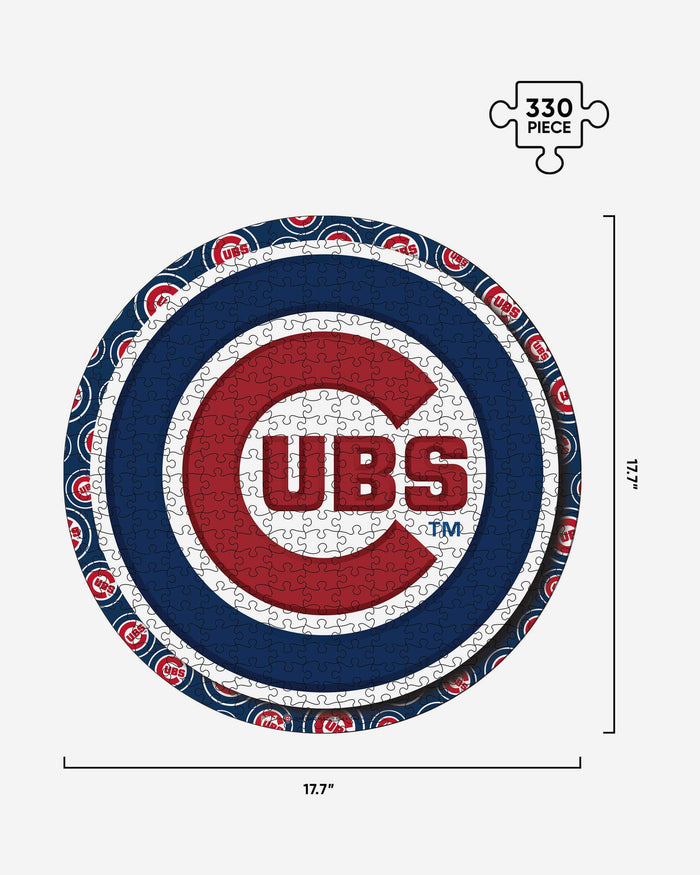Chicago Cubs Logo Wood Jigsaw Puzzle PZLZ FOCO - FOCO.com