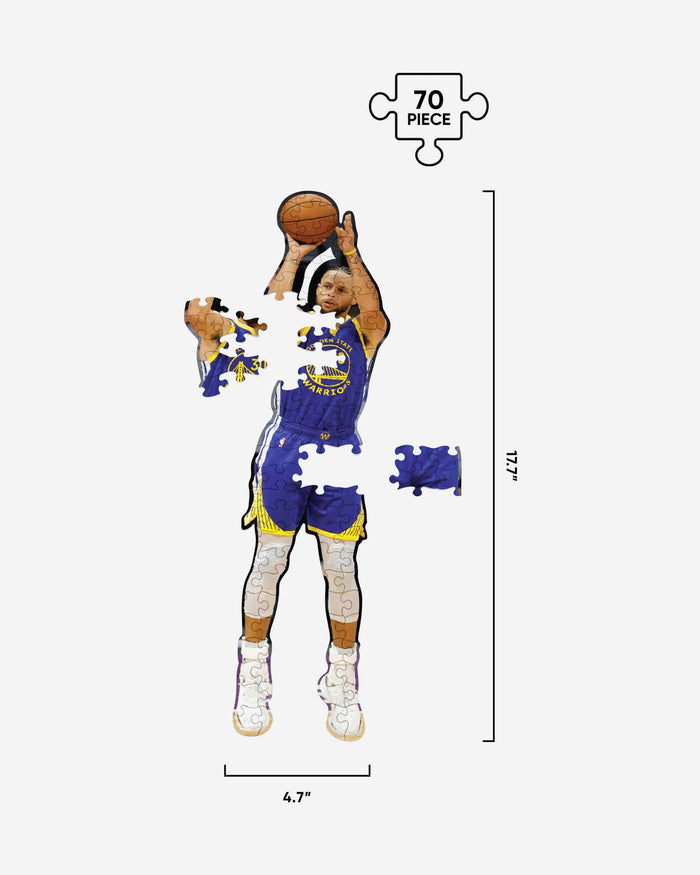Steph Curry Golden State Warriors Wood Jigsaw Puzzle PZLZ FOCO - FOCO.com