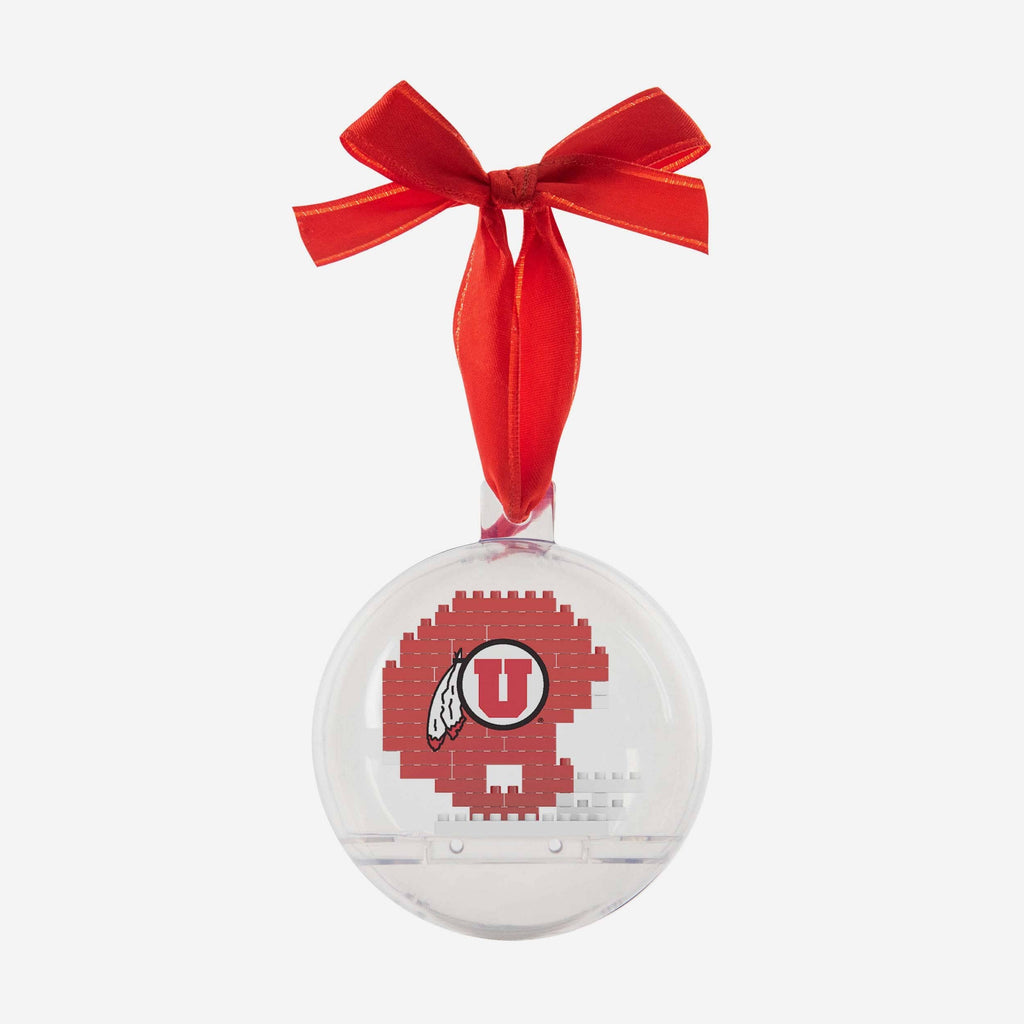 Utah Utes BRXLZ Helmet Ball Ornament FOCO - FOCO.com