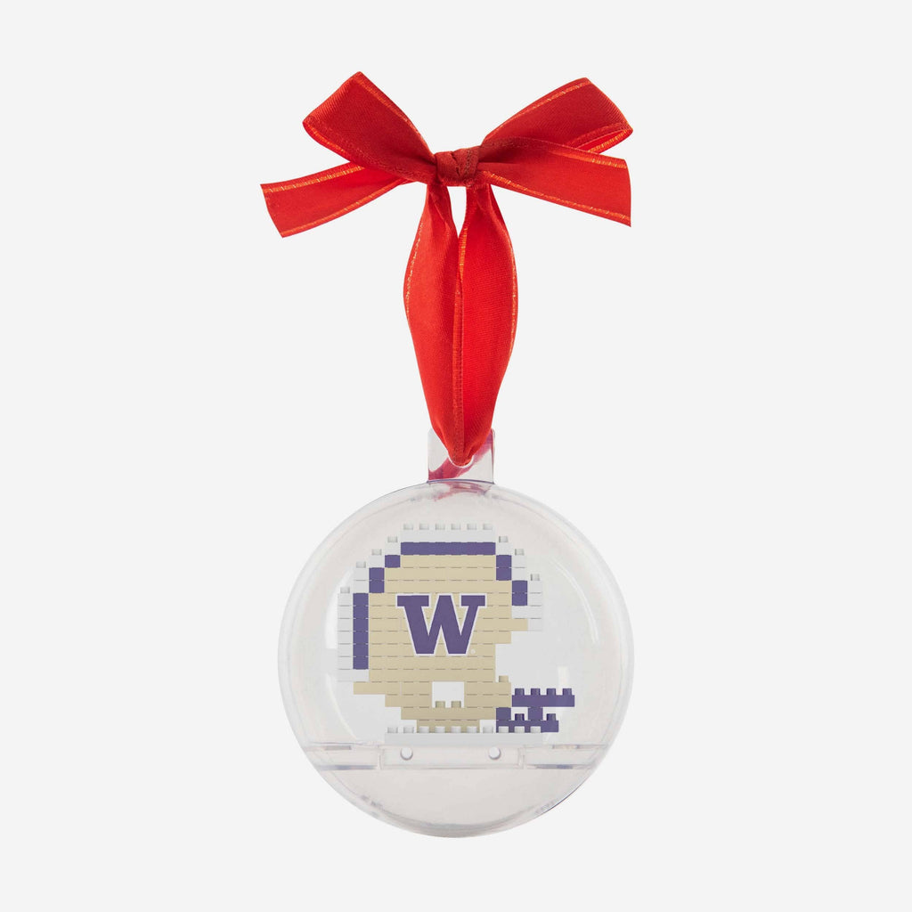 Washington Huskies BRXLZ Helmet Ball Ornament FOCO - FOCO.com
