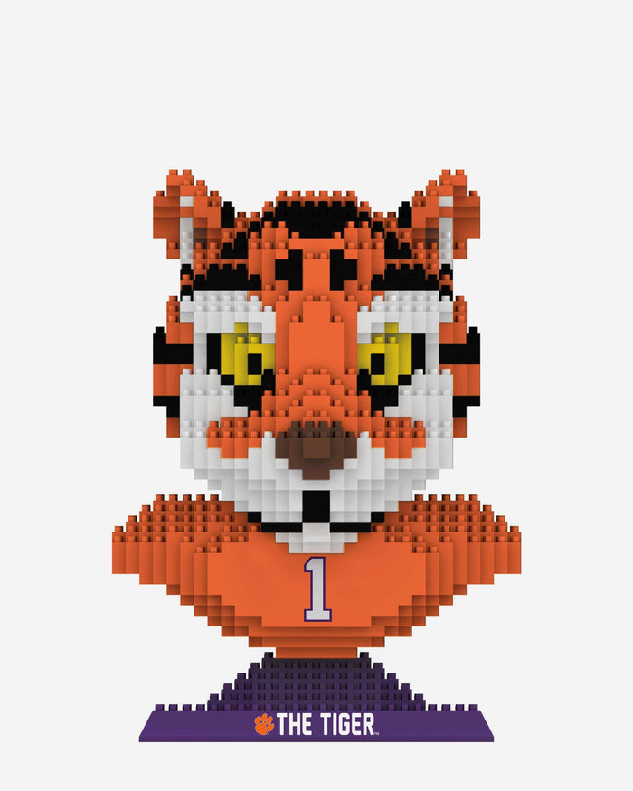 The Tiger Clemson Tigers BRXLZ Mascot Bust FOCO - FOCO.com