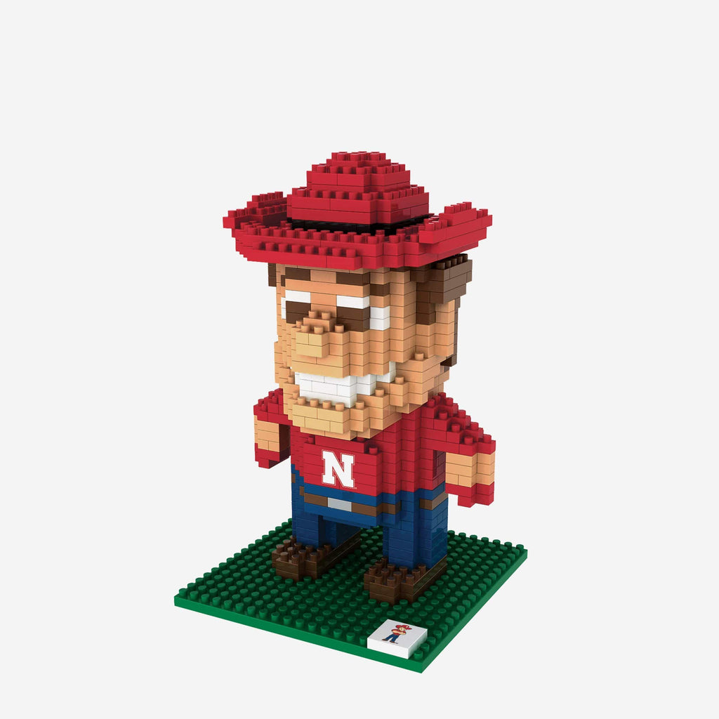 Herbie Husker Nebraska Cornhuskers BRXLZ Mascot FOCO - FOCO.com