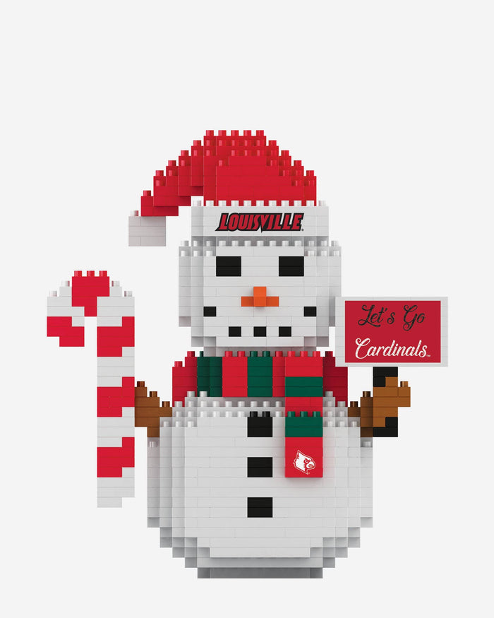 Louisville Cardinals BRXLZ Snowman FOCO - FOCO.com