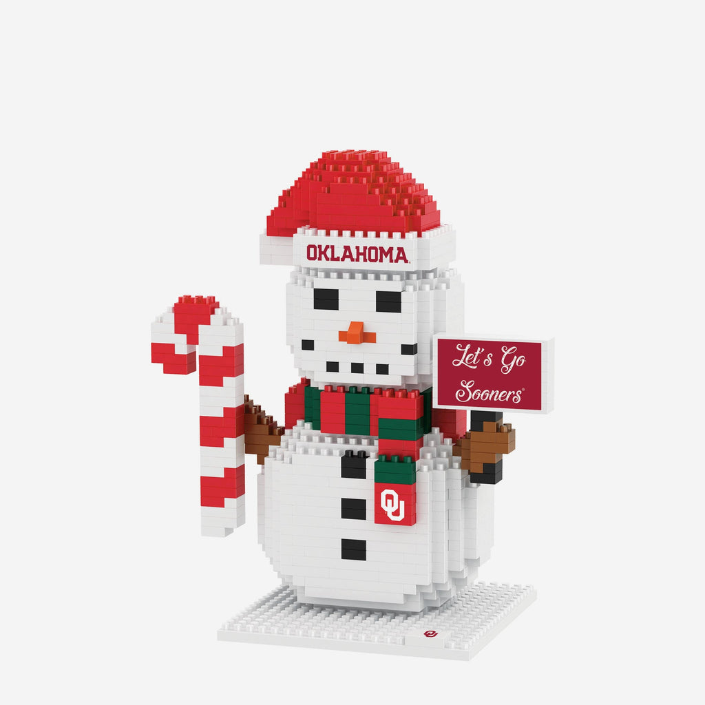 Oklahoma Sooners BRXLZ Snowman FOCO - FOCO.com