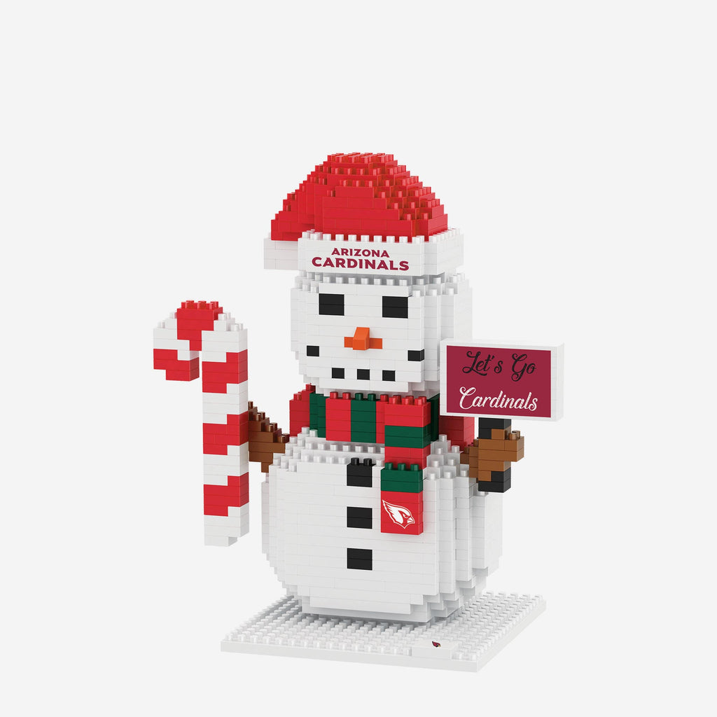 Arizona Cardinals BRXLZ Snowman FOCO - FOCO.com