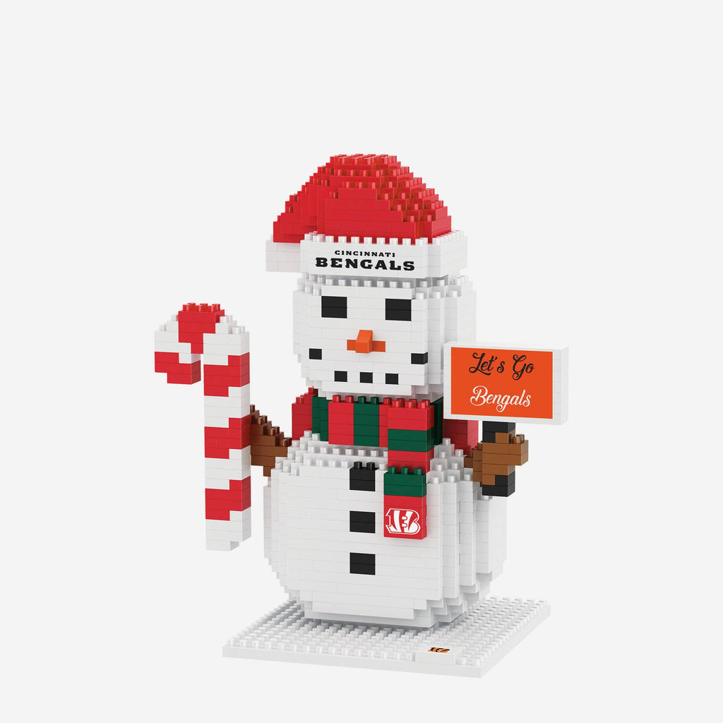 Cincinnati Bengals BRXLZ Snowman FOCO - FOCO.com