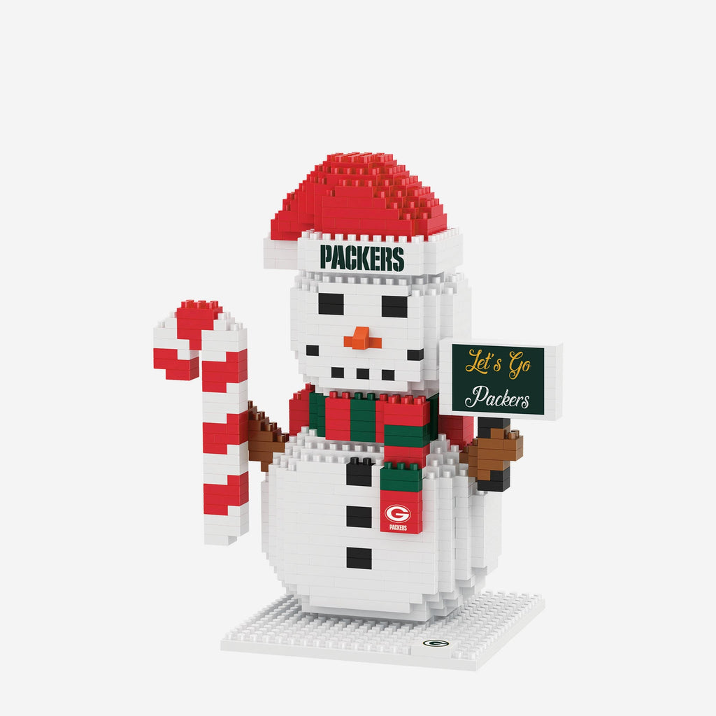 Green Bay Packers BRXLZ Snowman FOCO - FOCO.com