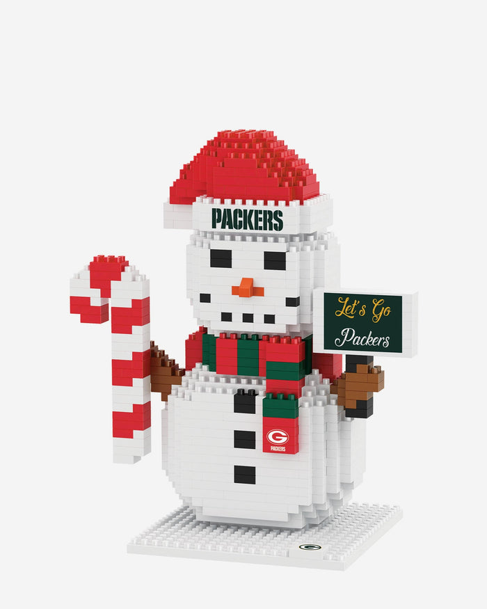 Green Bay Packers BRXLZ Snowman FOCO - FOCO.com