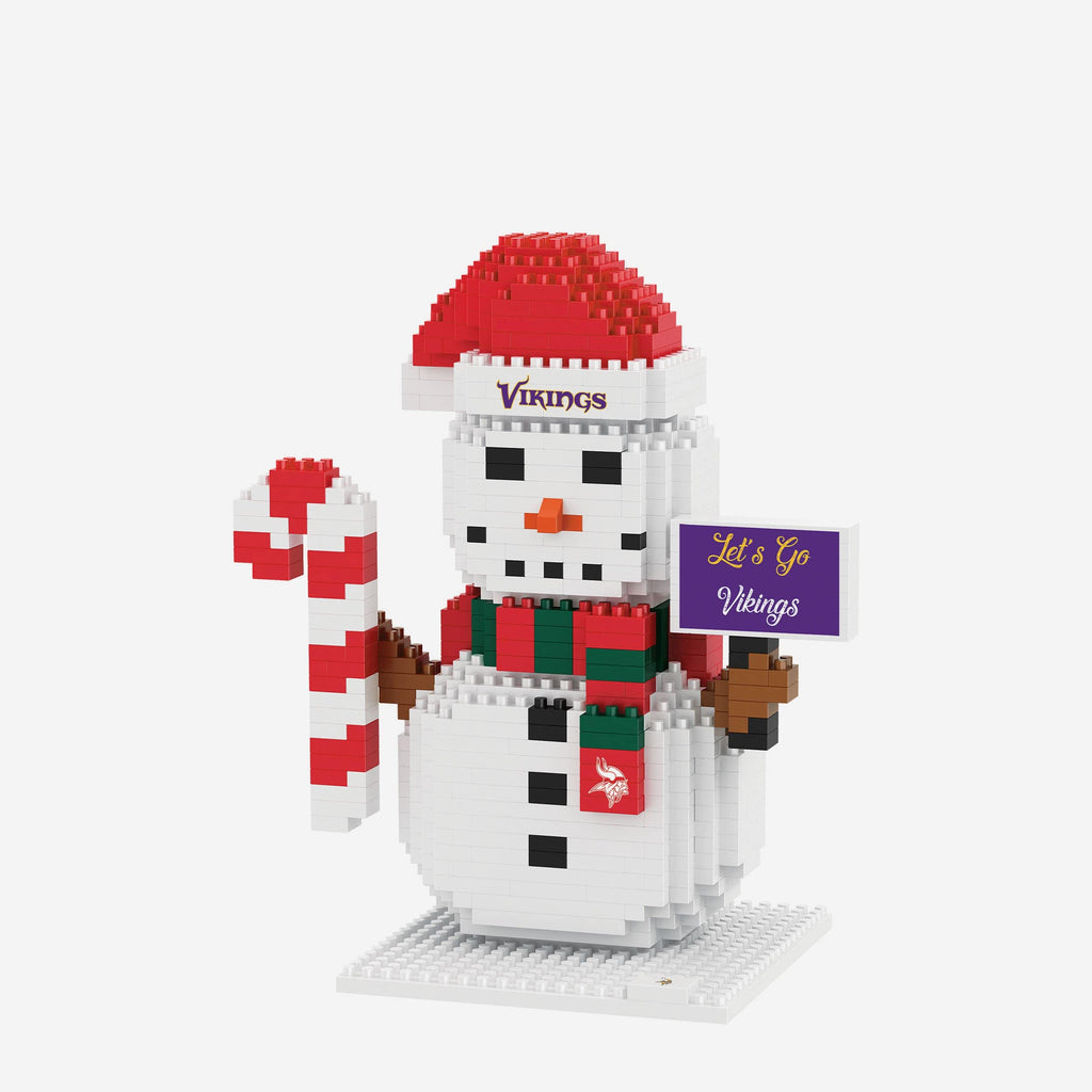 Minnesota Vikings BRXLZ Snowman FOCO - FOCO.com