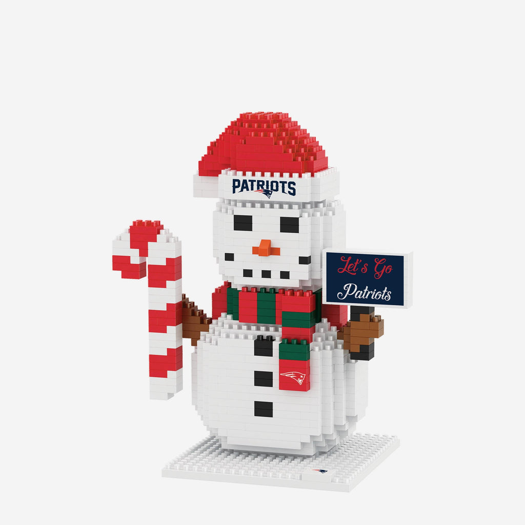 New England Patriots BRXLZ Snowman FOCO - FOCO.com