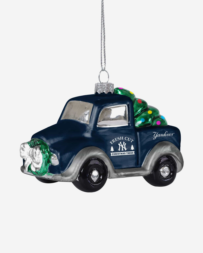 New York Yankees Blown Glass Truck Ornament FOCO - FOCO.com