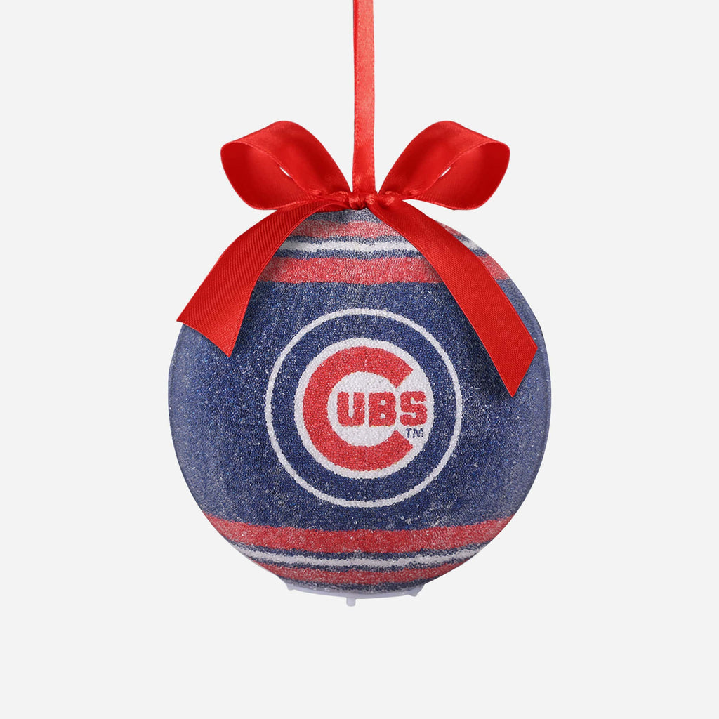Chicago Cubs LED Shatterproof Ball Ornament FOCO - FOCO.com