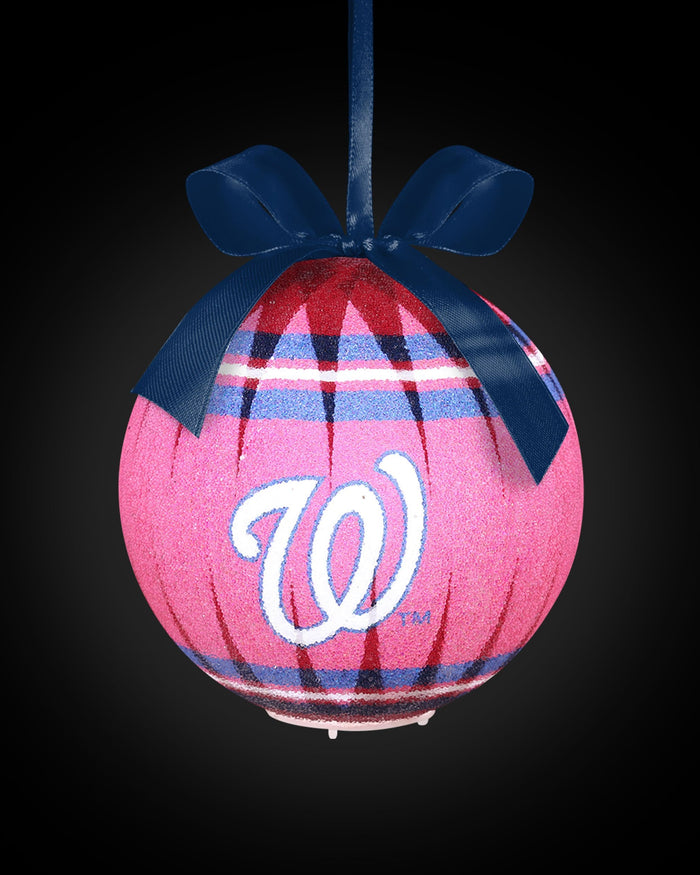 Washington Nationals LED Shatterproof Ball Ornament FOCO - FOCO.com