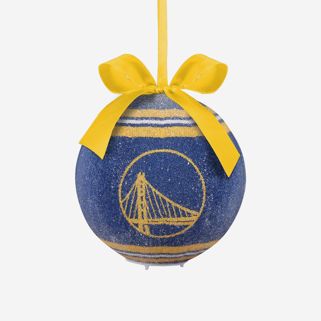 Golden State Warriors LED Shatterproof Ball Ornament FOCO - FOCO.com