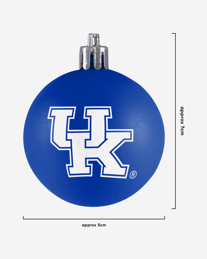 Kentucky Wildcats 12 Pack Ball Ornament Set FOCO - FOCO.com