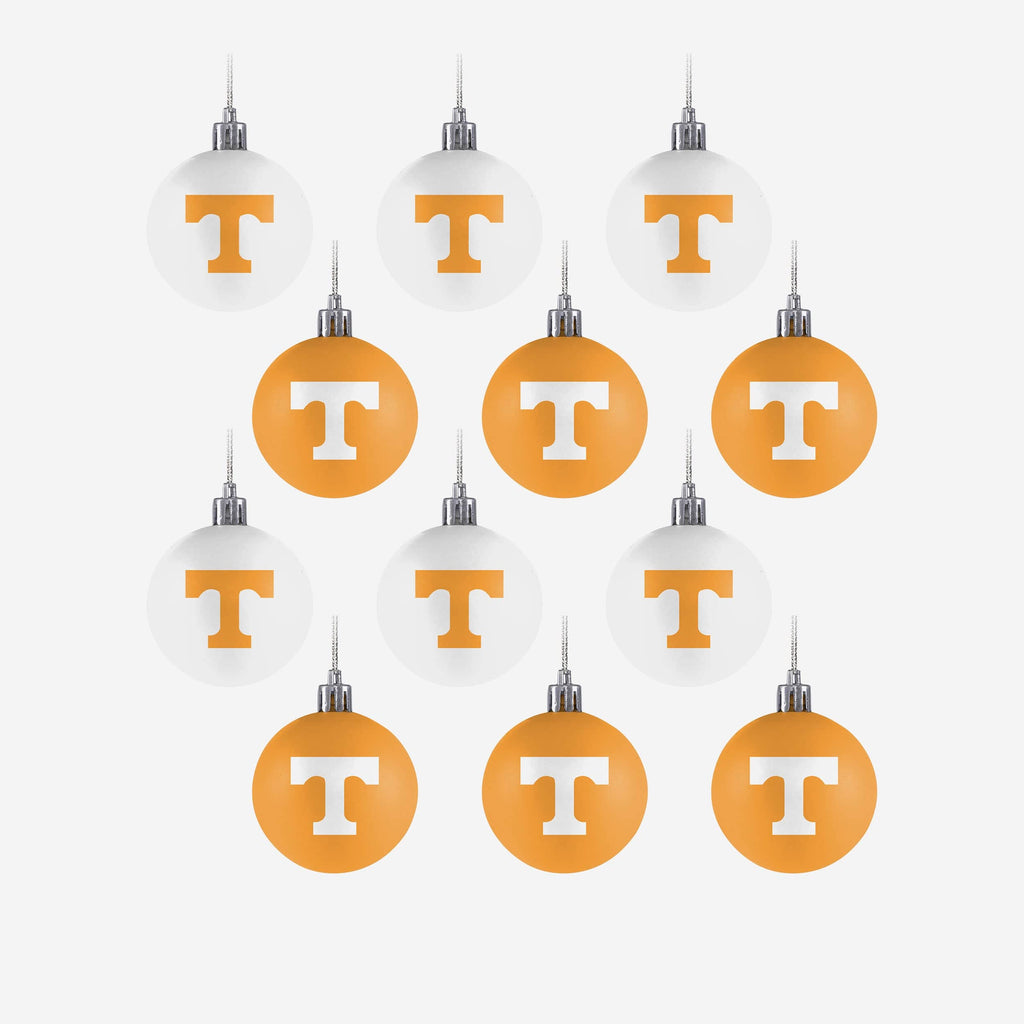 Tennessee Volunteers 12 Pack Ball Ornament Set FOCO - FOCO.com