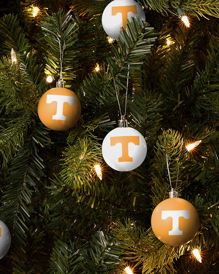 Tennessee Volunteers 12 Pack Ball Ornament Set FOCO - FOCO.com