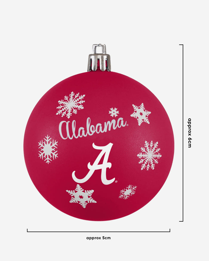 Alabama Crimson Tide 5 Pack Shatterproof Ball Ornament Set FOCO - FOCO.com