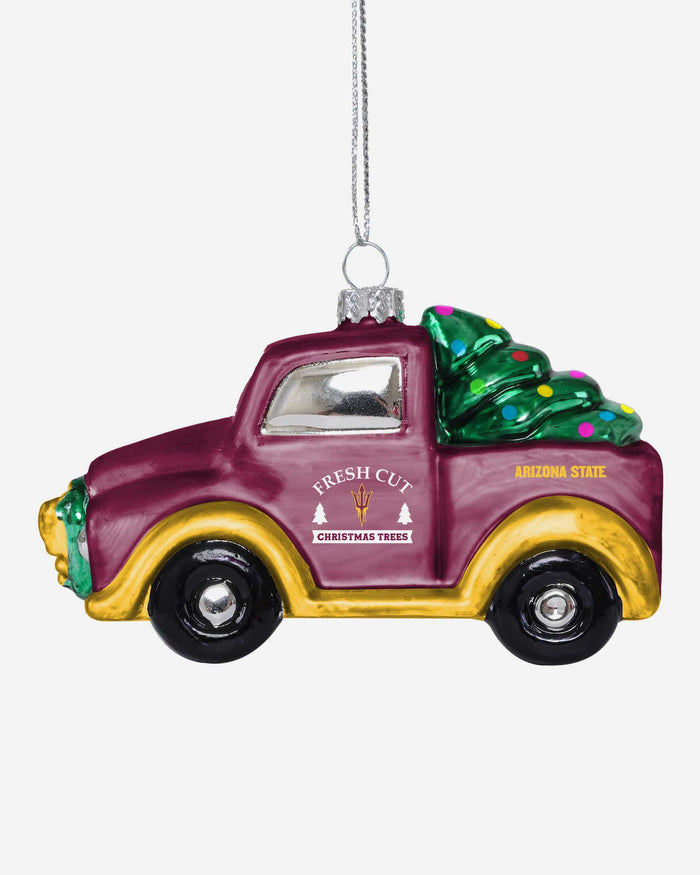 Arizona State Sun Devils Blown Glass Truck Ornament FOCO - FOCO.com