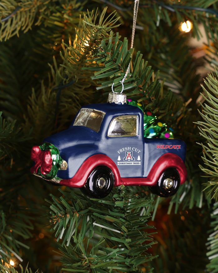 Arizona Wildcats Blown Glass Truck Ornament FOCO - FOCO.com