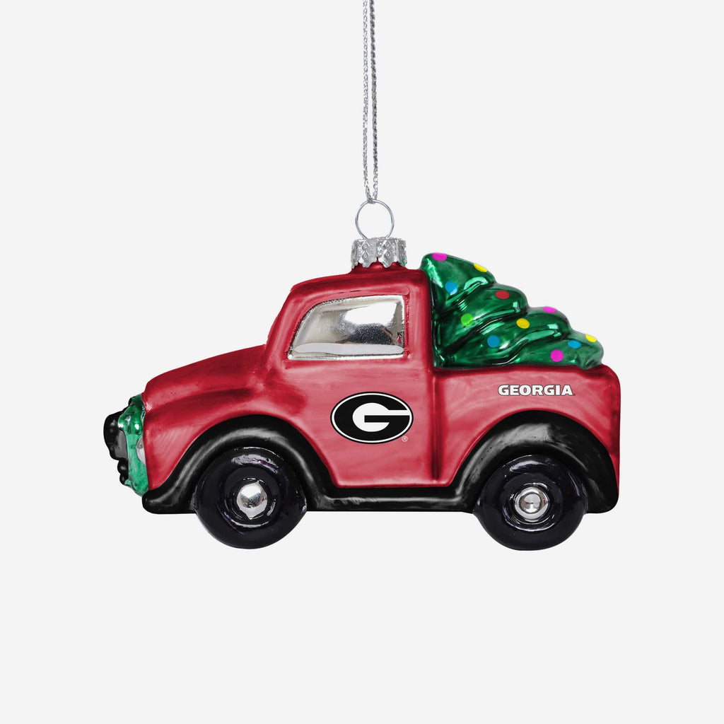 Georgia Bulldogs Blown Glass Truck Ornament FOCO - FOCO.com