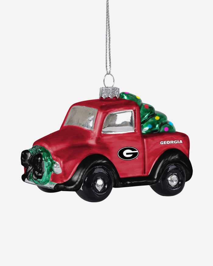 Georgia Bulldogs Blown Glass Truck Ornament FOCO - FOCO.com