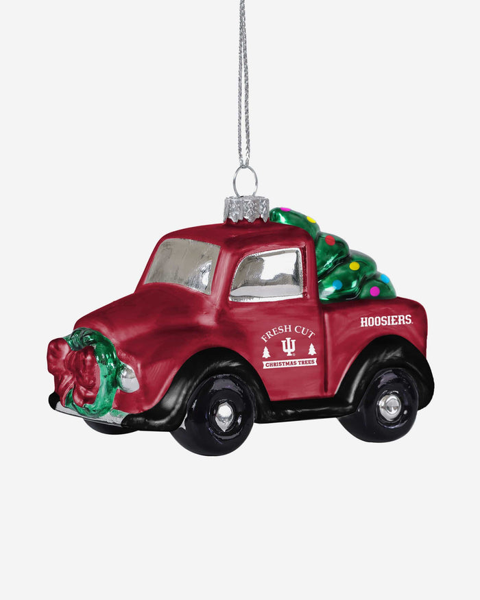 Indiana Hoosiers Blown Glass Truck Ornament FOCO - FOCO.com