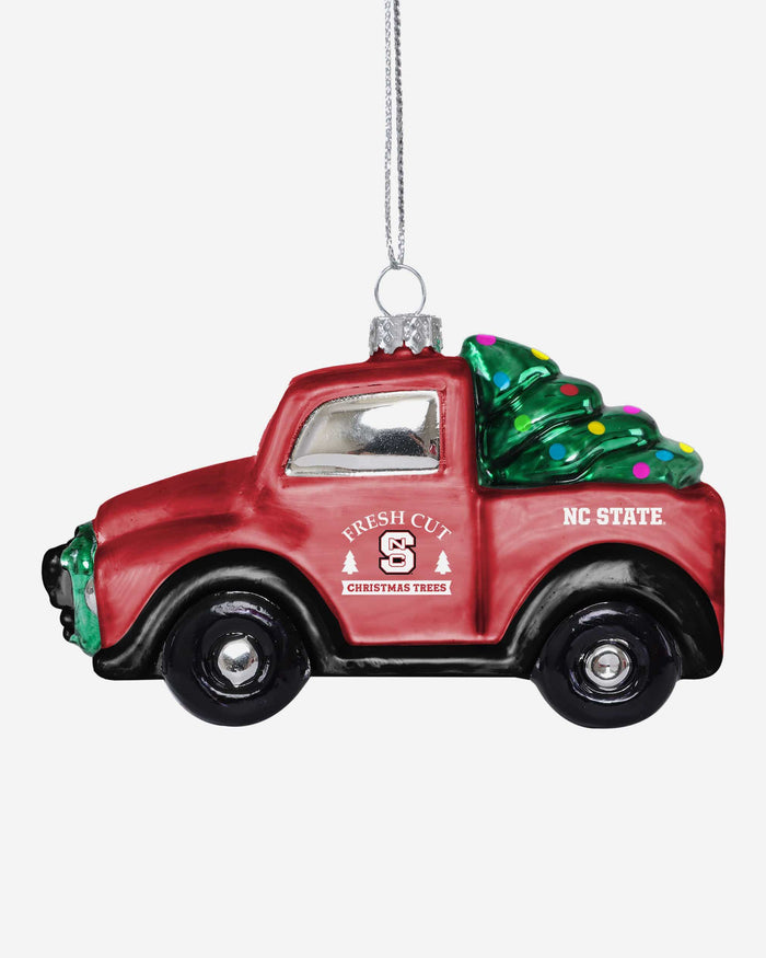 NC State Wolfpack Blown Glass Truck Ornament FOCO - FOCO.com