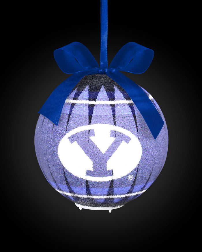 BYU Cougars LED Shatterproof Ball Ornament FOCO - FOCO.com