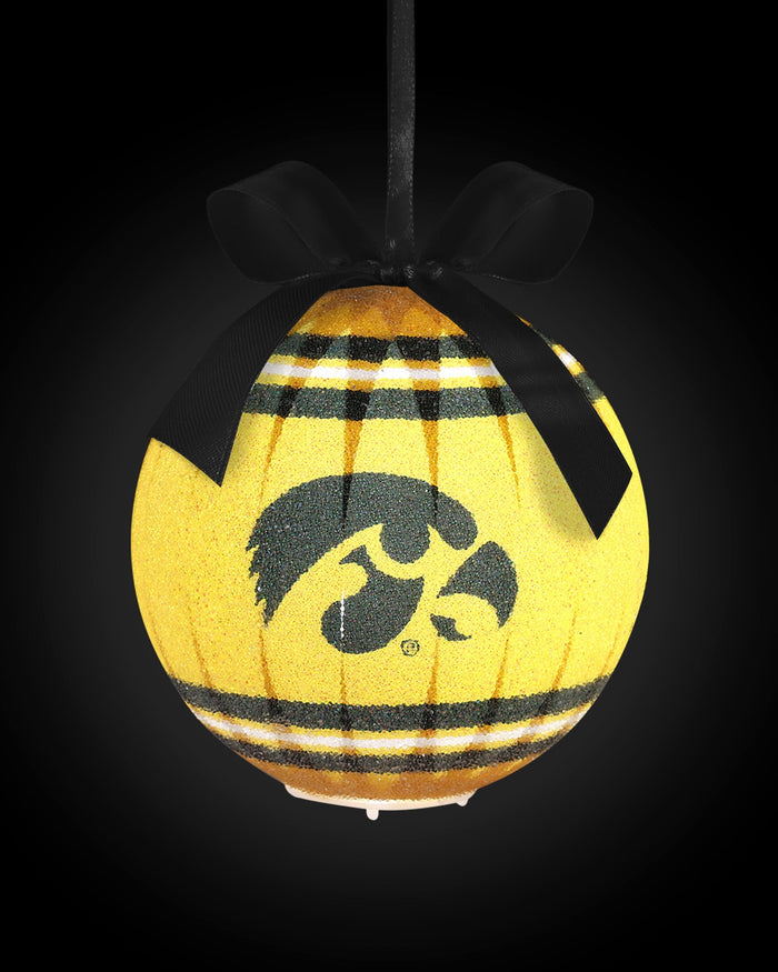 Iowa Hawkeyes LED Shatterproof Ball Ornament FOCO - FOCO.com