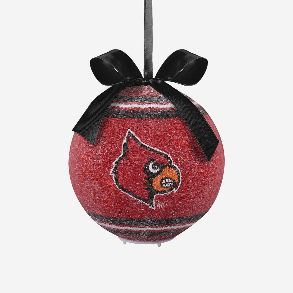 Louisville Cardinals LED Shatterproof Ball Ornament FOCO - FOCO.com