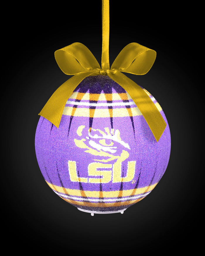 LSU Tigers LED Shatterproof Ball Ornament FOCO - FOCO.com