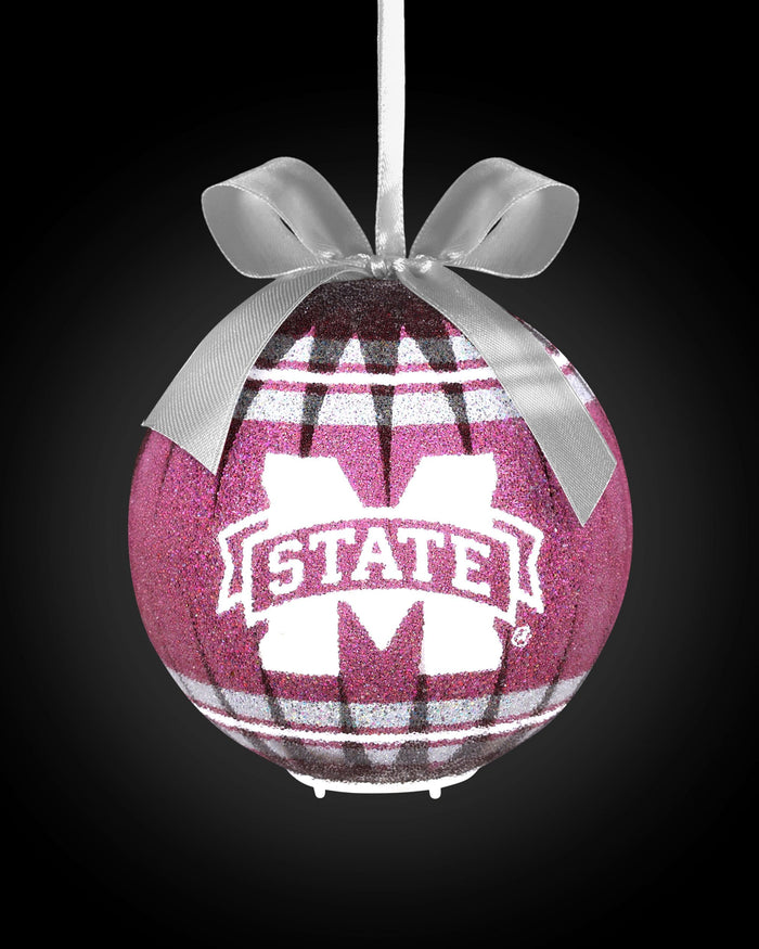 Mississippi State Bulldogs LED Shatterproof Ball Ornament FOCO - FOCO.com