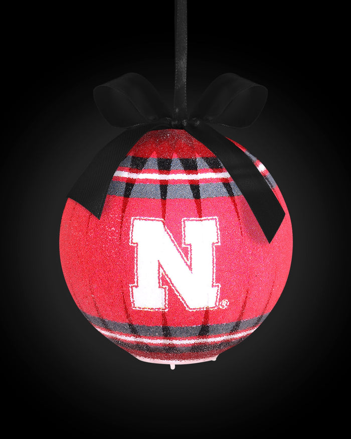 Nebraska Cornhuskers LED Shatterproof Ball Ornament FOCO - FOCO.com