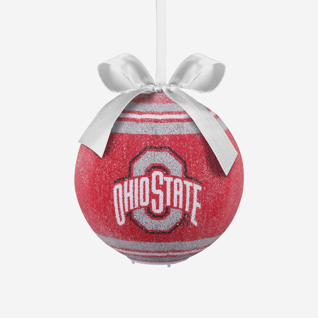 Ohio State Buckeyes LED Shatterproof Ball Ornament FOCO - FOCO.com