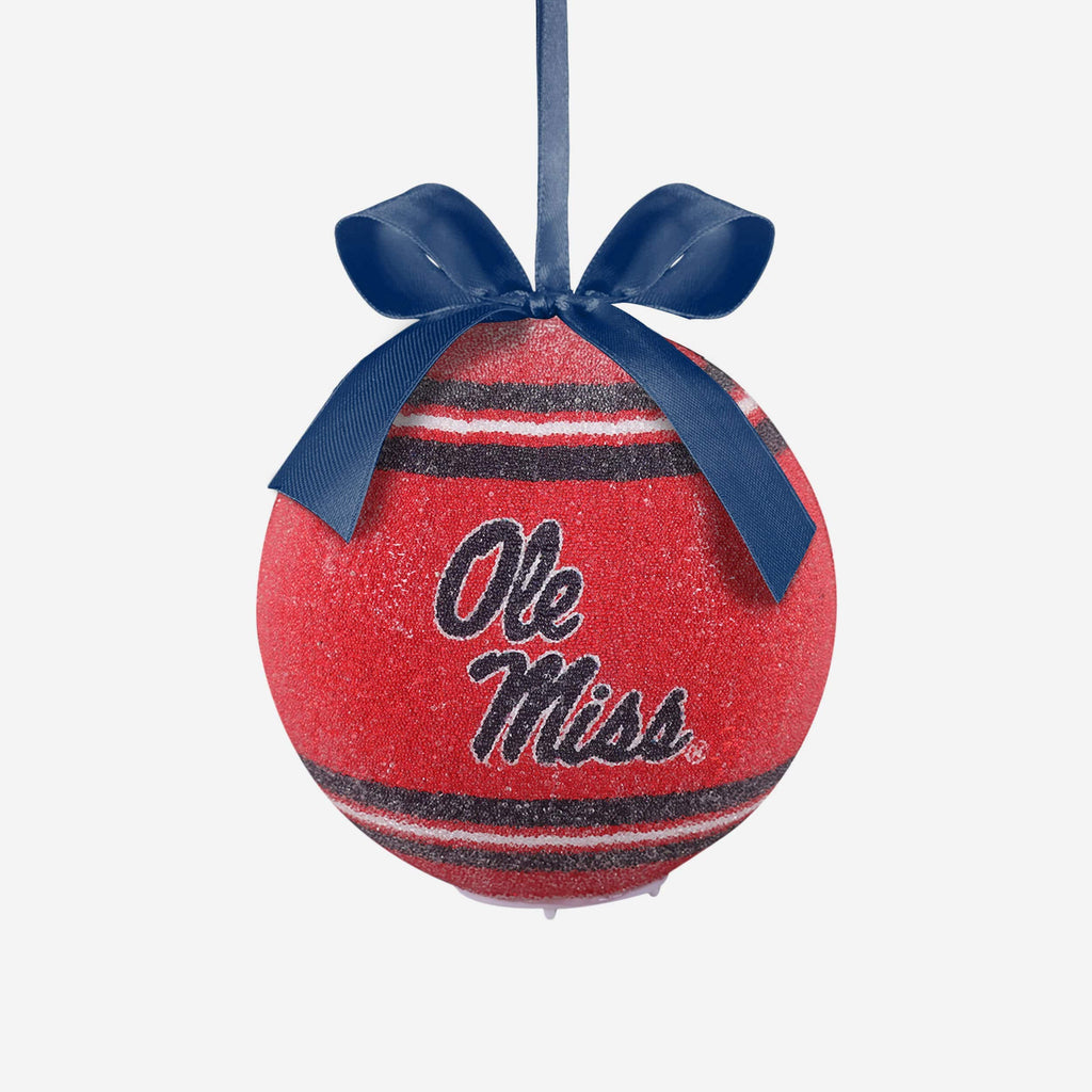 Ole Miss Rebels LED Shatterproof Ball Ornament FOCO - FOCO.com