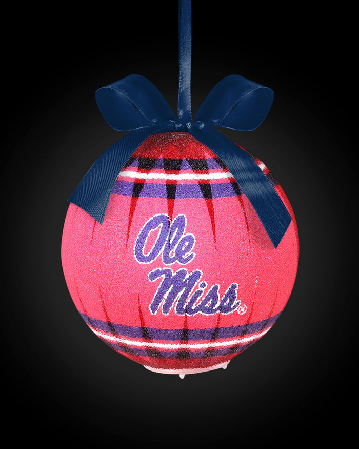 Ole Miss Rebels LED Shatterproof Ball Ornament FOCO - FOCO.com