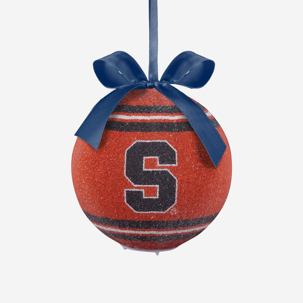 Syracuse Orange LED Shatterproof Ball Ornament FOCO - FOCO.com