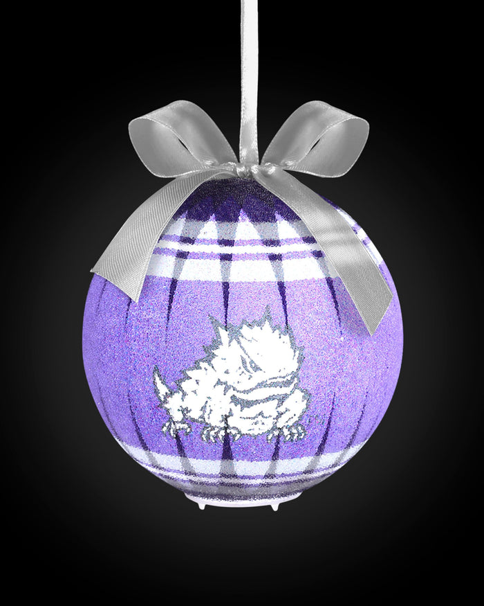 TCU Horned Frogs LED Shatterproof Ball Ornament FOCO - FOCO.com