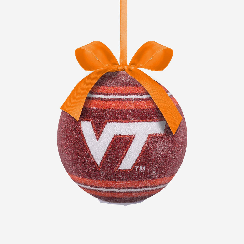 Virginia Tech Hokies LED Shatterproof Ball Ornament FOCO - FOCO.com