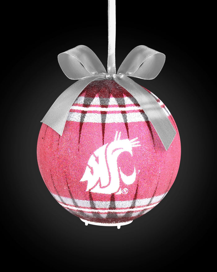 Washington State Cougars LED Shatterproof Ball Ornament FOCO - FOCO.com