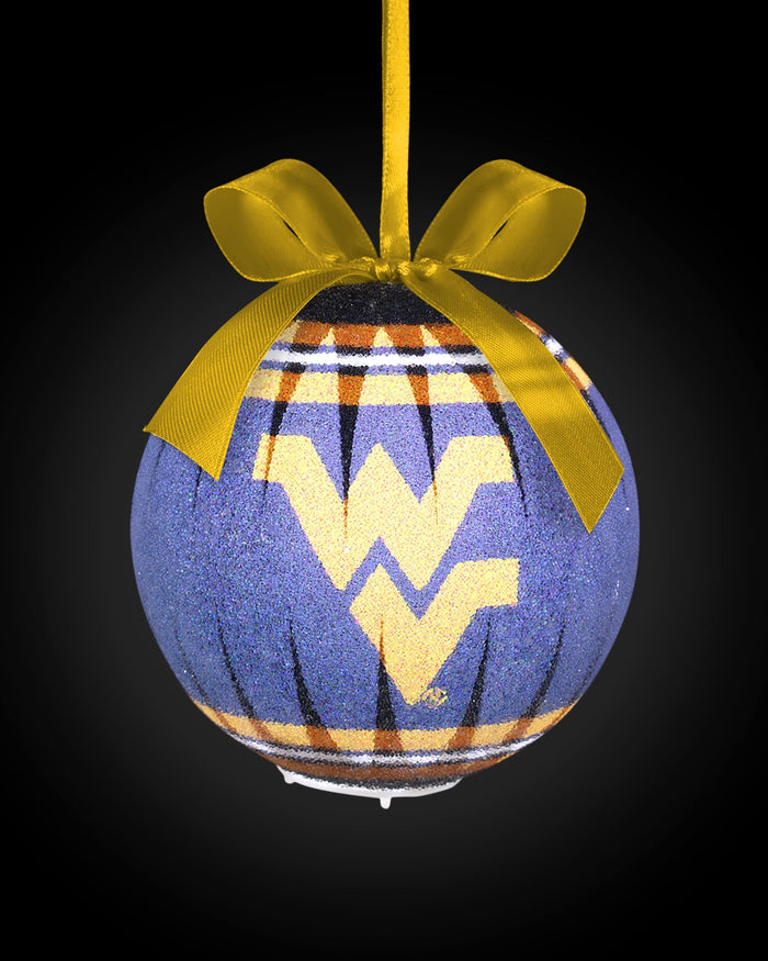 West Virginia Mountaineers LED Shatterproof Ball Ornament FOCO - FOCO.com