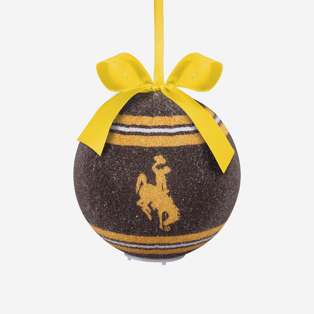 Wyoming Cowboys LED Shatterproof Ball Ornament FOCO - FOCO.com