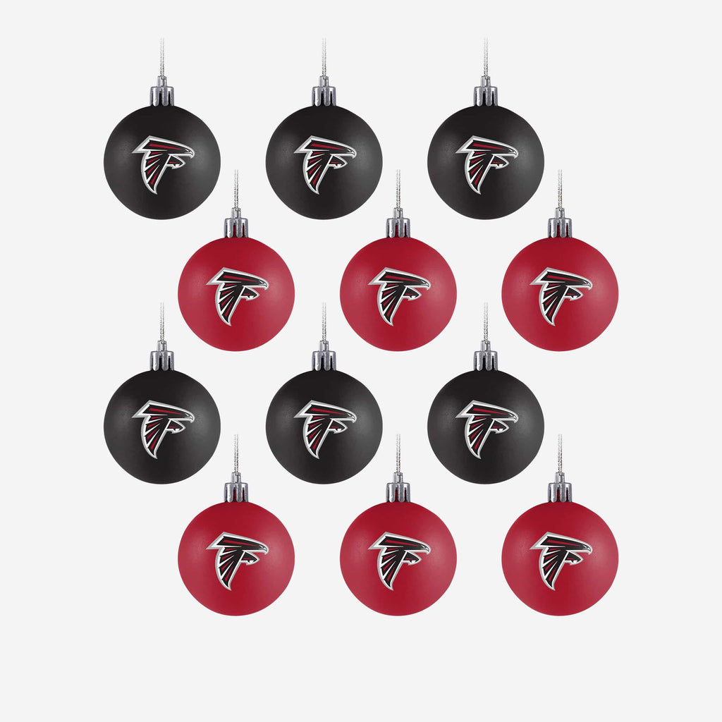 Atlanta Falcons 12 Pack Ball Ornament Set FOCO - FOCO.com