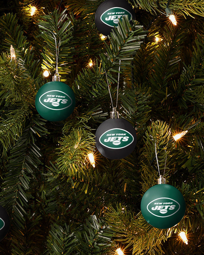 New York Jets 12 Pack Ball Ornament Set Foco - FOCO.com