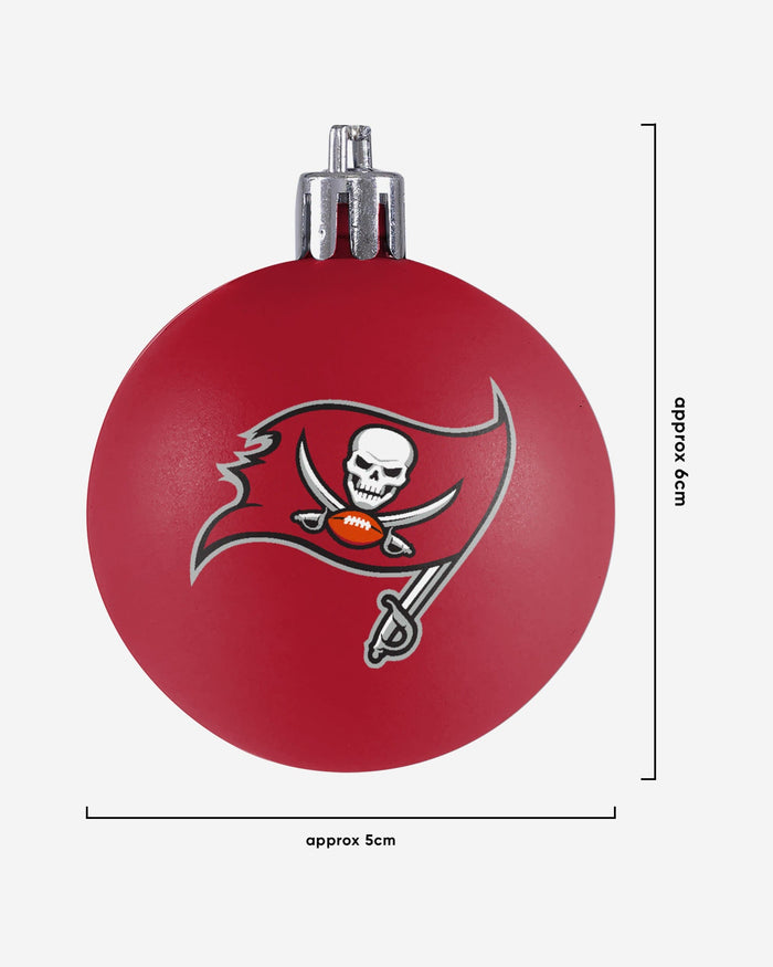 Tampa Bay Buccaneers 12 Pack Ball Ornament Set Foco - FOCO.com